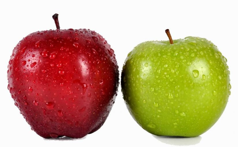 سعرة الأخضر كم التفاح حرارية في كم عدد