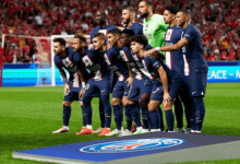 انتصار فريق باريس سان جيرمان وهزيمه اوكسير مقابل لاشئ والحصول علي لقب الدوري الفرنسي
