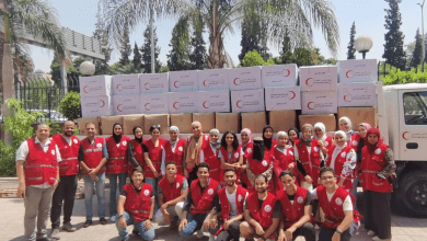 مساعدات الهلال الأحمر المصري لقطاع غزة 