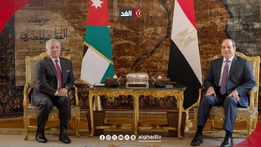 قمة مصرية أردنية لرفض تصفية القضية الفلسطينية